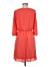 AGB 100% Polyester Solid Orange Casual Dress Size 6 - photo 2