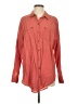 Free People Orange Long Sleeve Button-Down Shirt Size XS - photo 1