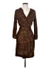 J.Crew Animal Print Brown Cocktail Dress Size 2 - photo 1