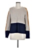 Pinque Color Block Gray Pullover Sweater Size M - photo 1