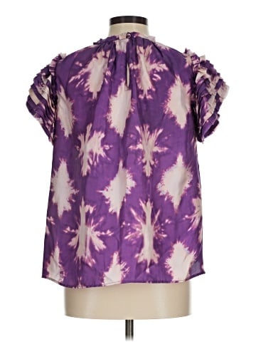 Ulla Johnson Short Sleeve Silk Top (view 2)