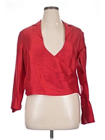 The J. Peterman Co. Long Sleeve Silk Top (view 1)