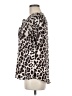 CeCe Animal Print Silver Short Sleeve Blouse Size M - photo 5