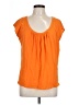 PureDKNY Orange Short Sleeve Blouse Size L (estimated) - photo 1