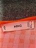 MNG Houndstooth Orange Casual Dress Size 6 - photo 6