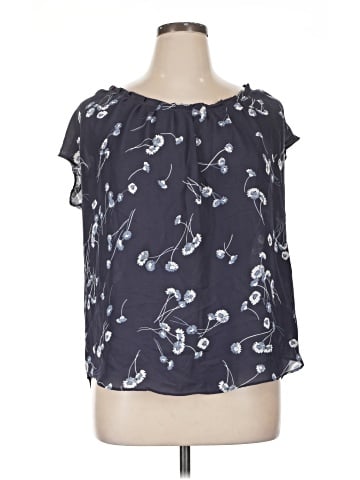 LC Lauren Conrad Short Sleeve Blouse (view 1)