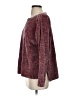 Jones New York Signature 100% Polyester Tweed Burgundy Pullover Sweater Size S - photo 5