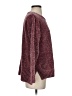 Jones New York Signature 100% Polyester Tweed Burgundy Pullover Sweater Size S - photo 4