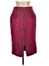 Thakoon Tweed Burgundy Formal Skirt Size 8 - photo 2