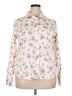 Chaps Floral Ivory Long Sleeve Blouse Size XXL - photo 1