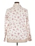 Chaps Floral Ivory Long Sleeve Blouse Size XXL - photo 2
