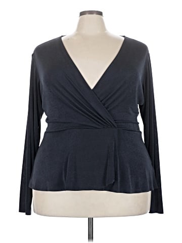 B Collection by Bobeau Long Sleeve Blouse (view 1)