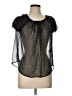 Princess Vera Wang Black Short Sleeve Blouse Size L - photo 1