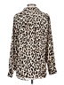 Ann Taylor 100% Polyester Animal Print Ivory Long Sleeve Blouse Size S - photo 2