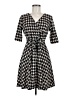 Studio One Houndstooth Black Casual Dress Size 6 - photo 1