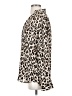 Ann Taylor 100% Polyester Animal Print Ivory Long Sleeve Blouse Size S - photo 5
