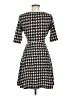 Studio One Houndstooth Black Casual Dress Size 6 - photo 2