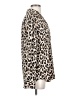 Ann Taylor 100% Polyester Animal Print Ivory Long Sleeve Blouse Size S - photo 4