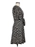 Studio One Houndstooth Black Casual Dress Size 6 - photo 4
