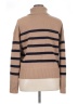 Aqua 100% Cashmere Stripes Tan Cashmere Pullover Sweater Size XL - photo 2