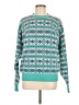 American Eagle Outfitters Print Teal Pullover Sweater Size M - photo 1