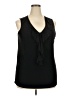 Double Take Black Sleeveless Blouse Size 2X - photo 1