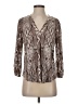 Vince Camuto Animal Print Brown 3/4 Sleeve Blouse Size S - photo 1
