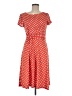 Perceptions Polka Dots Red Casual Dress Size 8 - photo 1