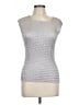 Assorted Brands 100% Polyester Silver Gray Sleeveless Top Size L (estimated) - photo 1