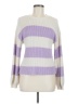 Steve Madden Stripes Purple Pullover Sweater Size M (estimated) - photo 1