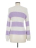 Steve Madden Stripes Purple Pullover Sweater Size M (estimated) - photo 2