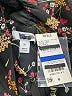 Bar III 100% Polyester Floral Black Long Sleeve Blouse Size XL - photo 7