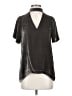 Madewell Metallic Gray Short Sleeve Blouse Size XS - photo 1