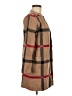 Tahari Plaid Multi Color Brown Cardigan Size M - photo 4
