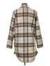 MELLODAY Plaid Ivory Coat Size M - photo 2