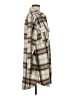 MELLODAY Plaid Ivory Coat Size M - photo 4