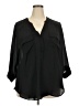 Torrid 100% Polyester Black 3/4 Sleeve Blouse Size 2X Plus (2) - photo 1