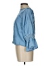 Zara Collection Blue 3/4 Sleeve Blouse Size L - photo 5