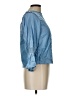 Zara Collection Blue 3/4 Sleeve Blouse Size L - photo 4