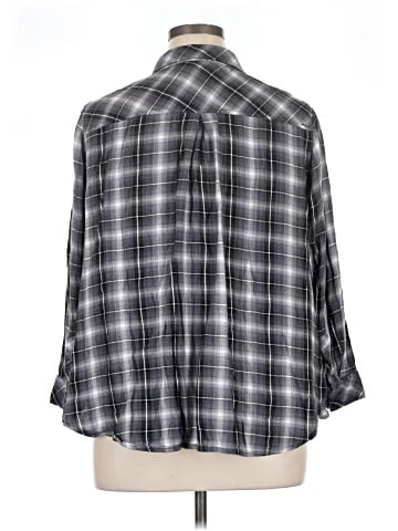 Catherines 3/4 Sleeve Button-Down Shirt (view 2)