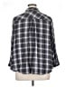 Catherines Plaid Gray 3/4 Sleeve Button-Down Shirt Size 1XWP - photo 2