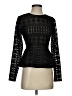 BCBGMAXAZRIA Graphic Black Long Sleeve Top Size XS - photo 1
