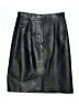Assorted Brands Solid Black Faux Leather Skirt Size 6 - photo 2