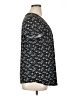 Emily Stacy Black Short Sleeve Henley Size 1X - photo 4