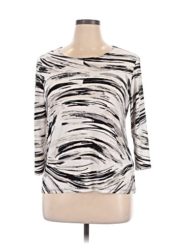 JM Collection 3/4 Sleeve Top (view 1)