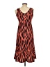 Assorted Brands Animal Print Orange Casual Dress Size L - photo 2
