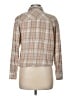 Hippie Rose Plaid Tan Long Sleeve Button-Down Shirt Size M - photo 2