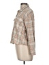 Hippie Rose Plaid Tan Long Sleeve Button-Down Shirt Size M - photo 5