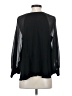 Akemi + Kin 100% Polyester Solid Black Long Sleeve Blouse Size S - photo 2