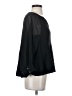 Akemi + Kin 100% Polyester Solid Black Long Sleeve Blouse Size S - photo 4